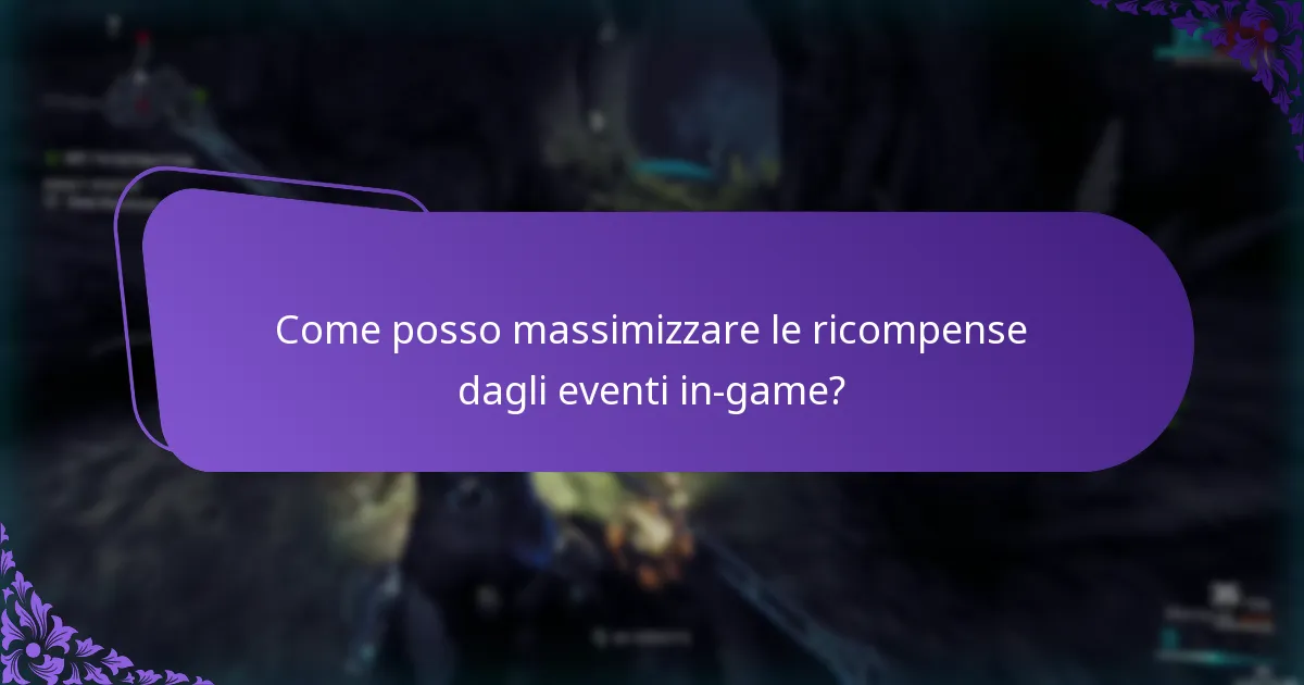 Quali sono i requisiti per partecipare agli eventi in-game?