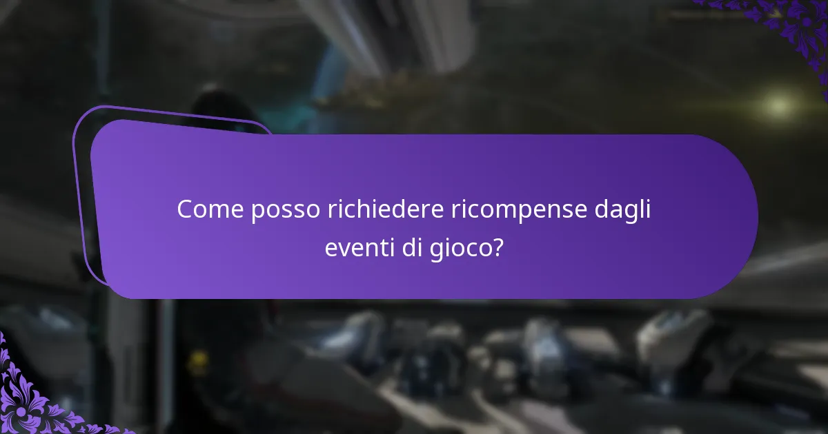 Come posso richiedere ricompense dagli eventi di gioco?