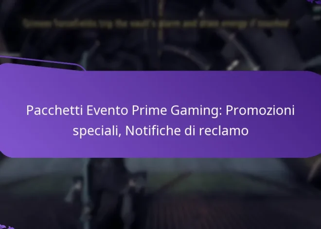 Pacchetti Evento Prime Gaming: Promozioni speciali, Notifiche di reclamo