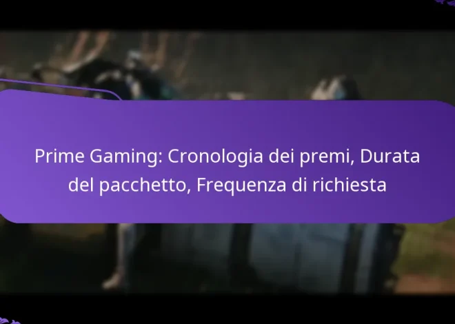 Prime Gaming: Cronologia dei premi, Durata del pacchetto, Frequenza di richiesta